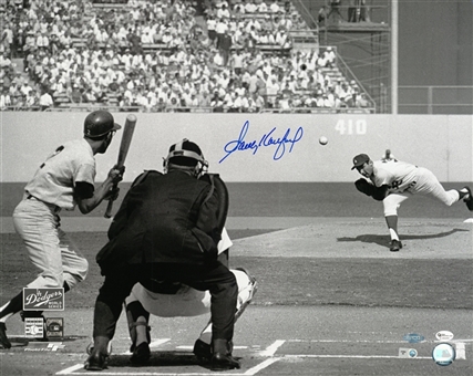 Sandy Koufax Signed 16x20 LA Dodgers World Series Photo (MLB Authenticated & Steiner)